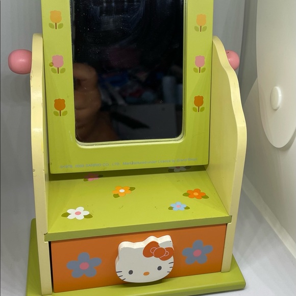 Hello Kitty Other - Hello Kitty Rare Vintage 2003 Small Jewelry Box With Mirror